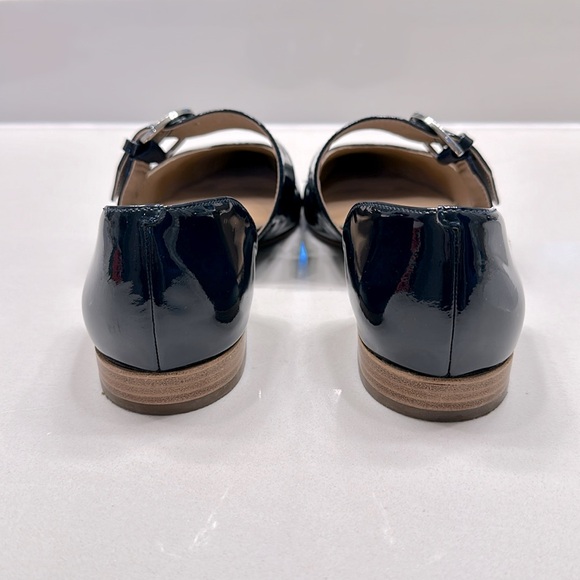 Navy blue patent flats by Paulo size 7 - Picture 3 of 9